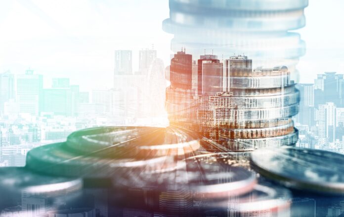 Finance and money technology background concept of business prosperity and asset
